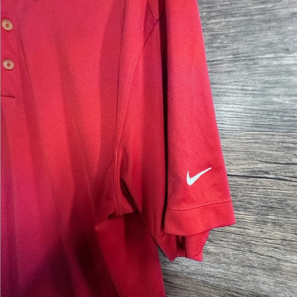 Nike Drifit Golf Men's Vibrant Red Polo Shirt - Picture 6 of 6